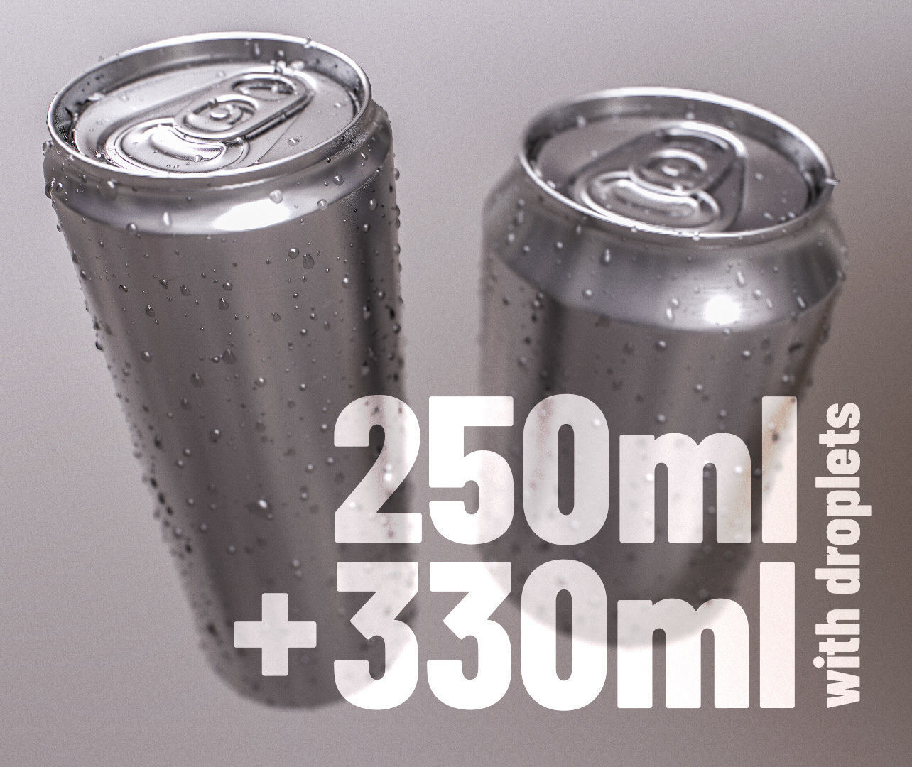 Sodacan 250ml 330ml with Droplets