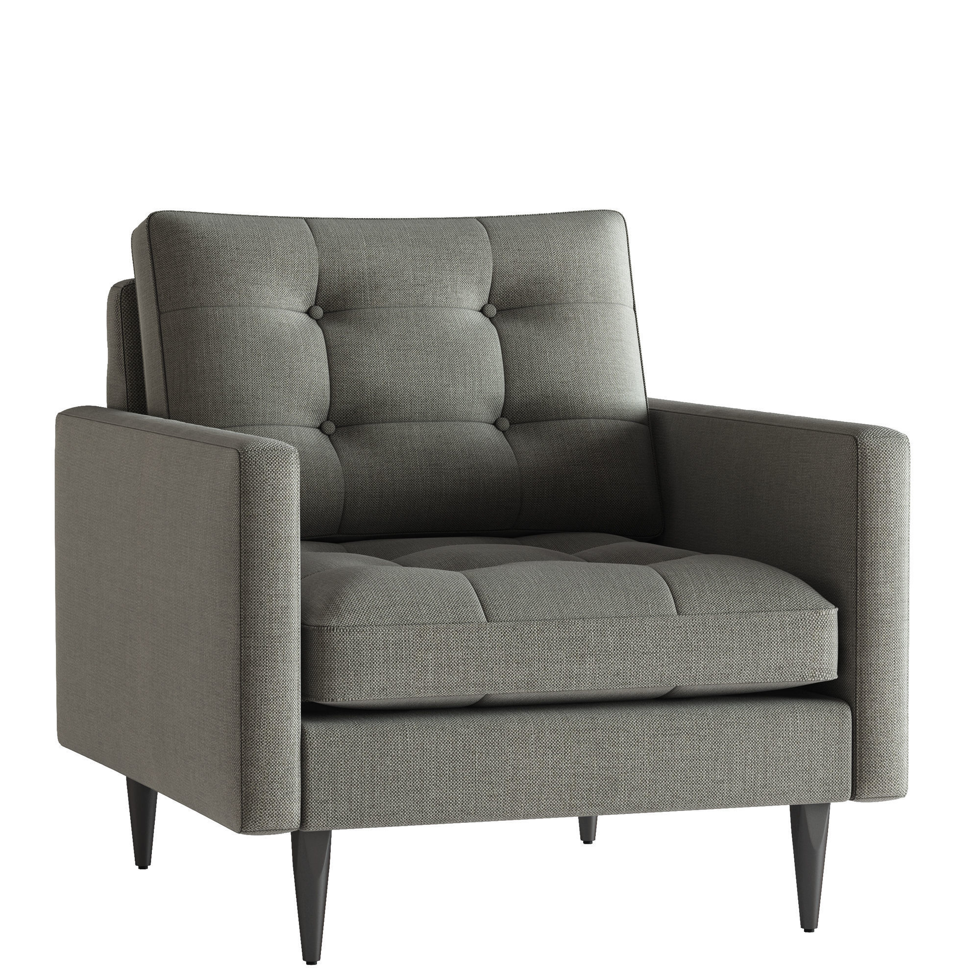 3d Model Crate And Barrel Petrie Chair Cgtrader