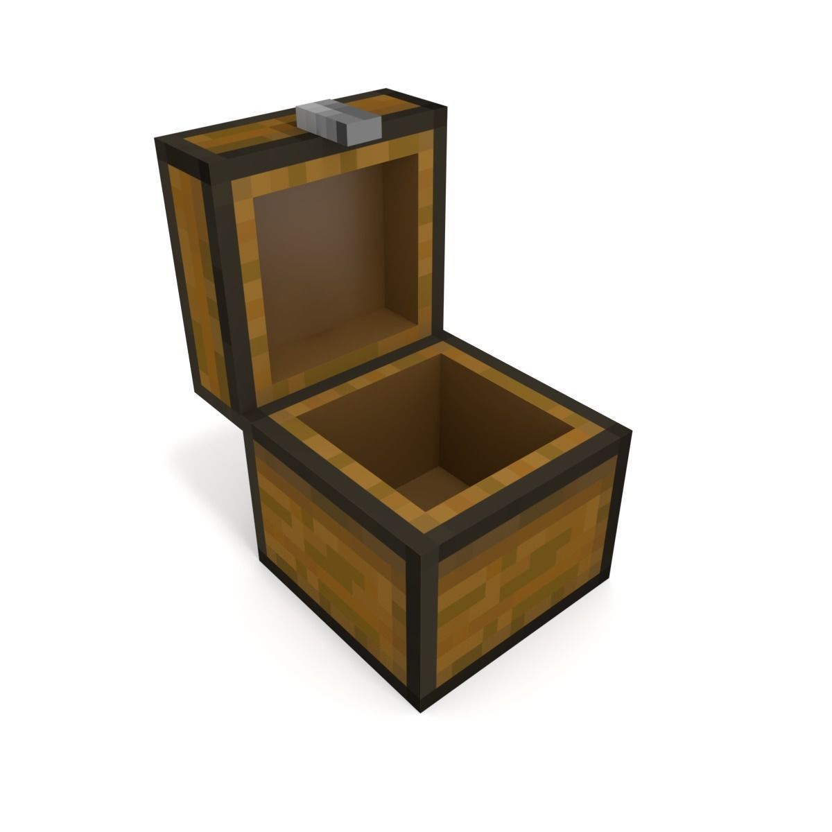 Minecraft Chest 3D Model 3D Printable CGTrader