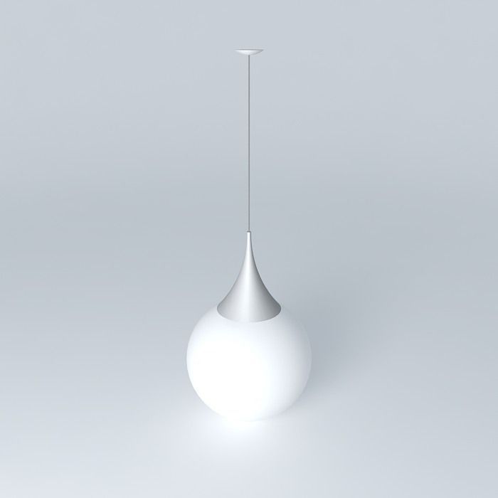 Pendant lamp ball cone Free 3D model