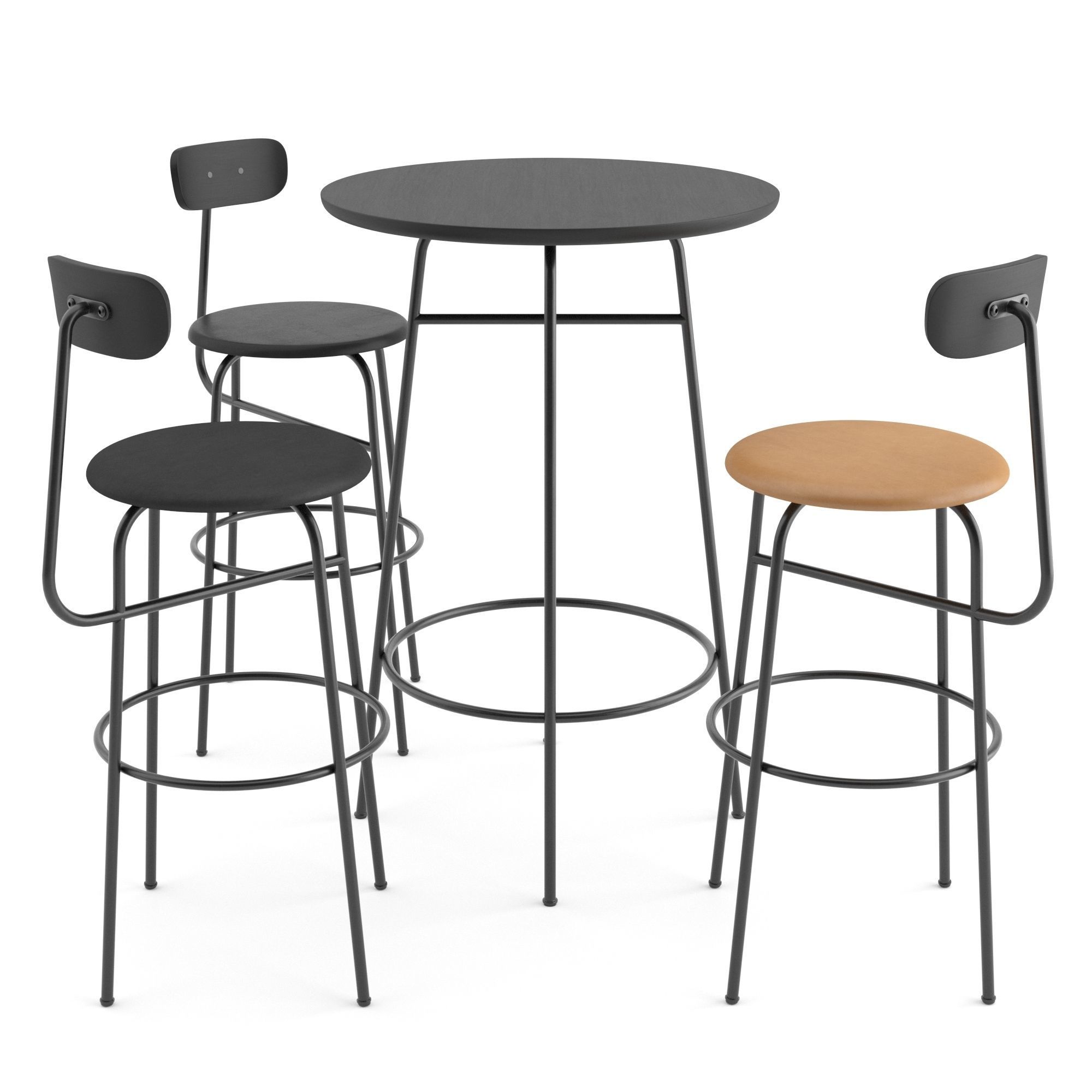 Afteroom Bar Chair And Table By Menu 3d Model