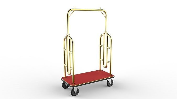 Hotel Trolley 07 3D model | CGTrader