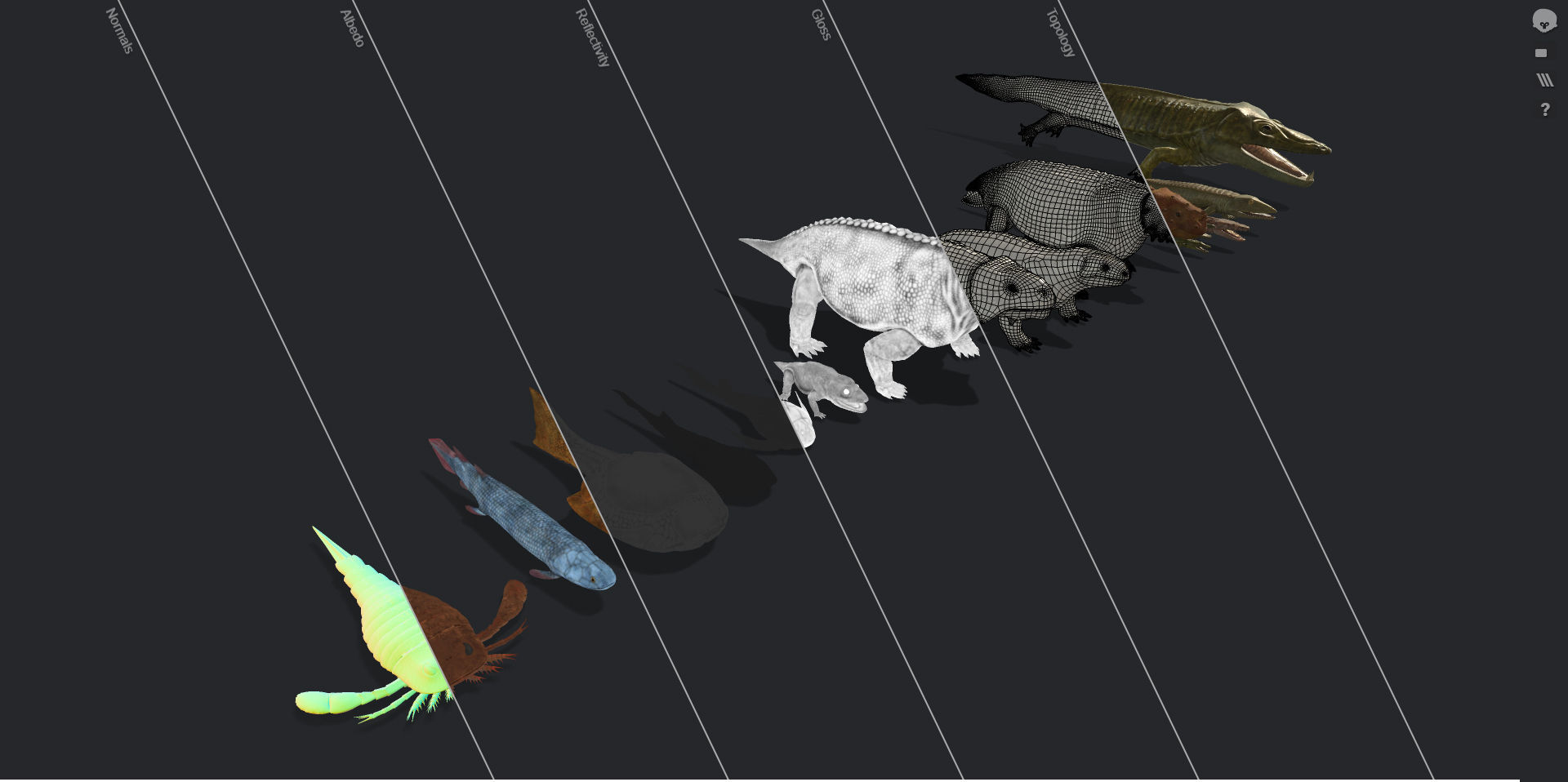 3D model extinct animals VR / AR / lowpoly CGTrader