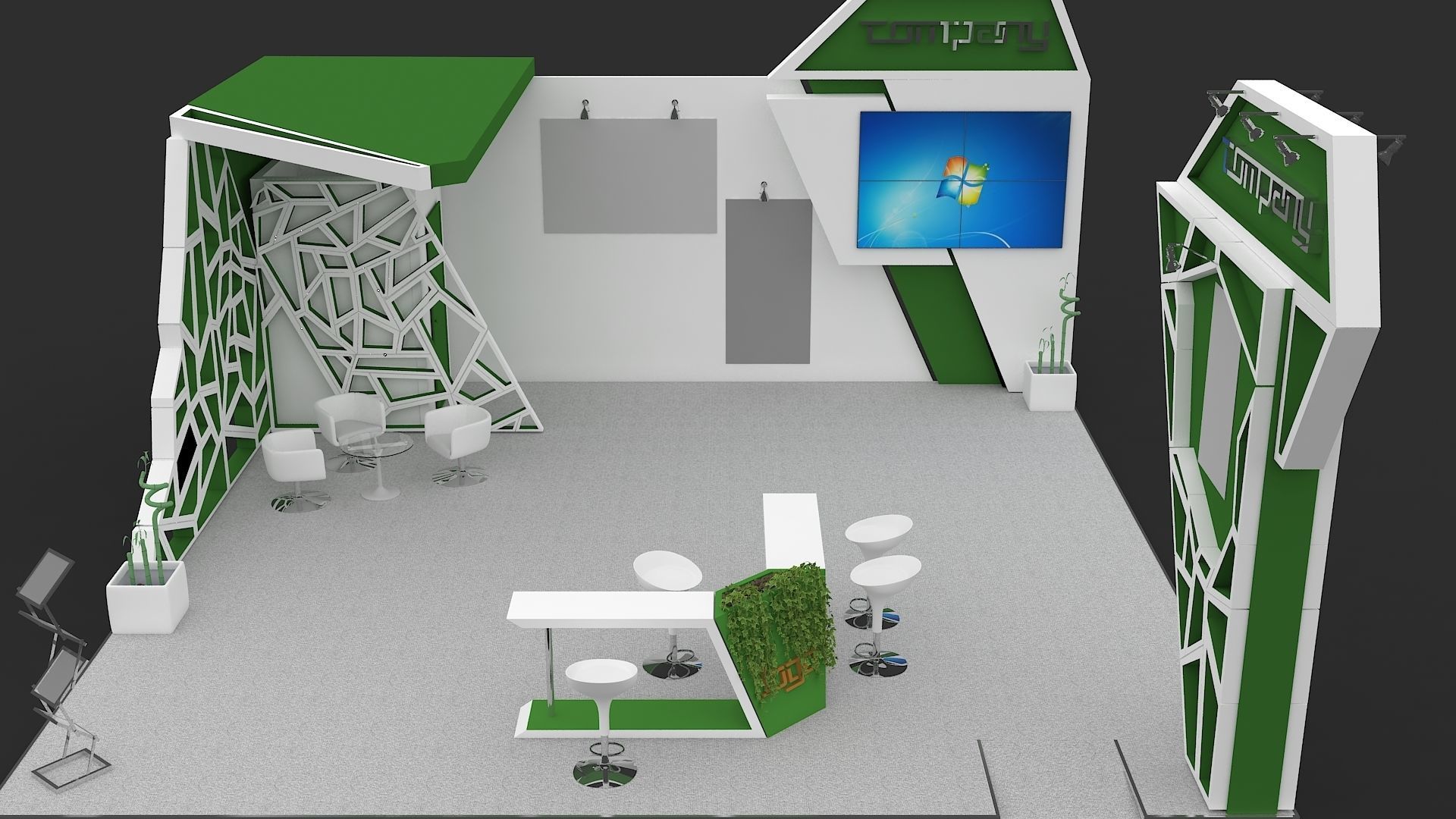Exhibition Stall 3D Model