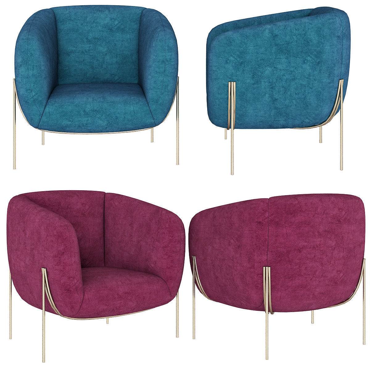 Saba Italia Geo Armchair 3d model