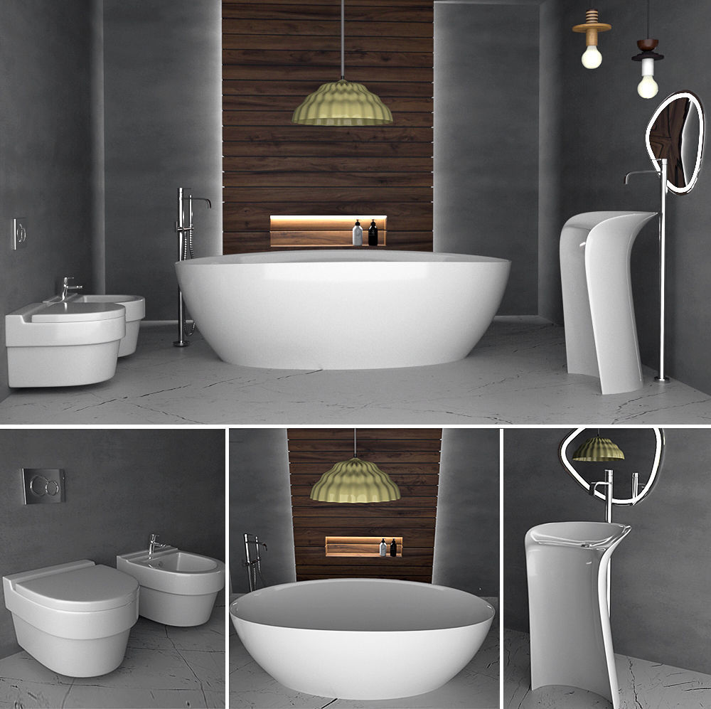 Set Hidra Ceramica 3D model