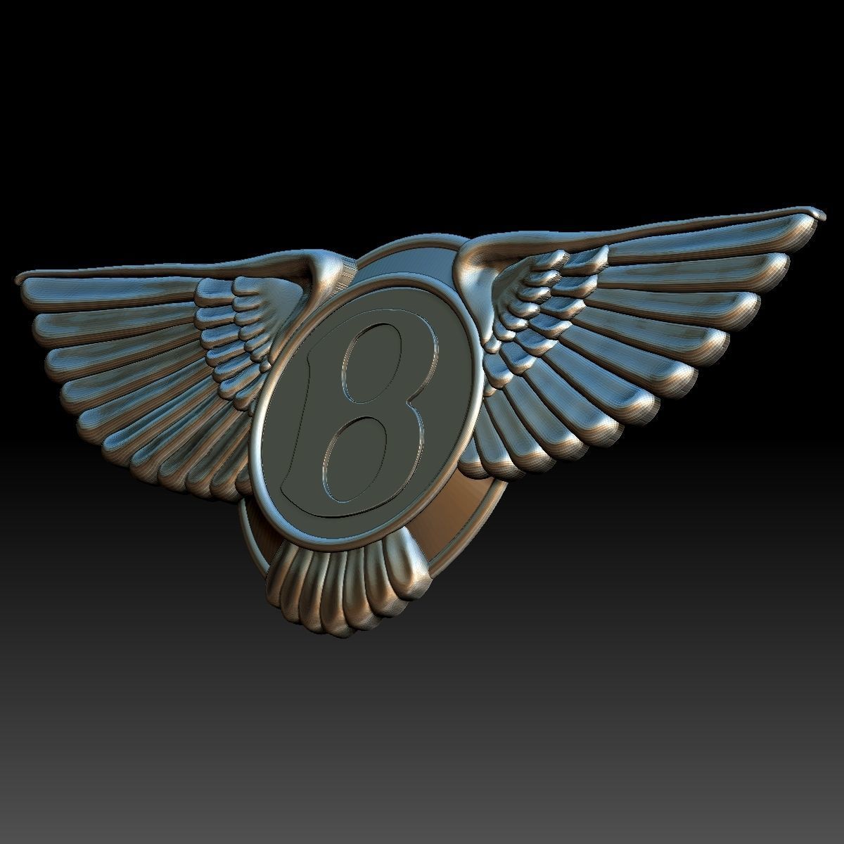 Bentley logo 3D model 3D printable | CGTrader