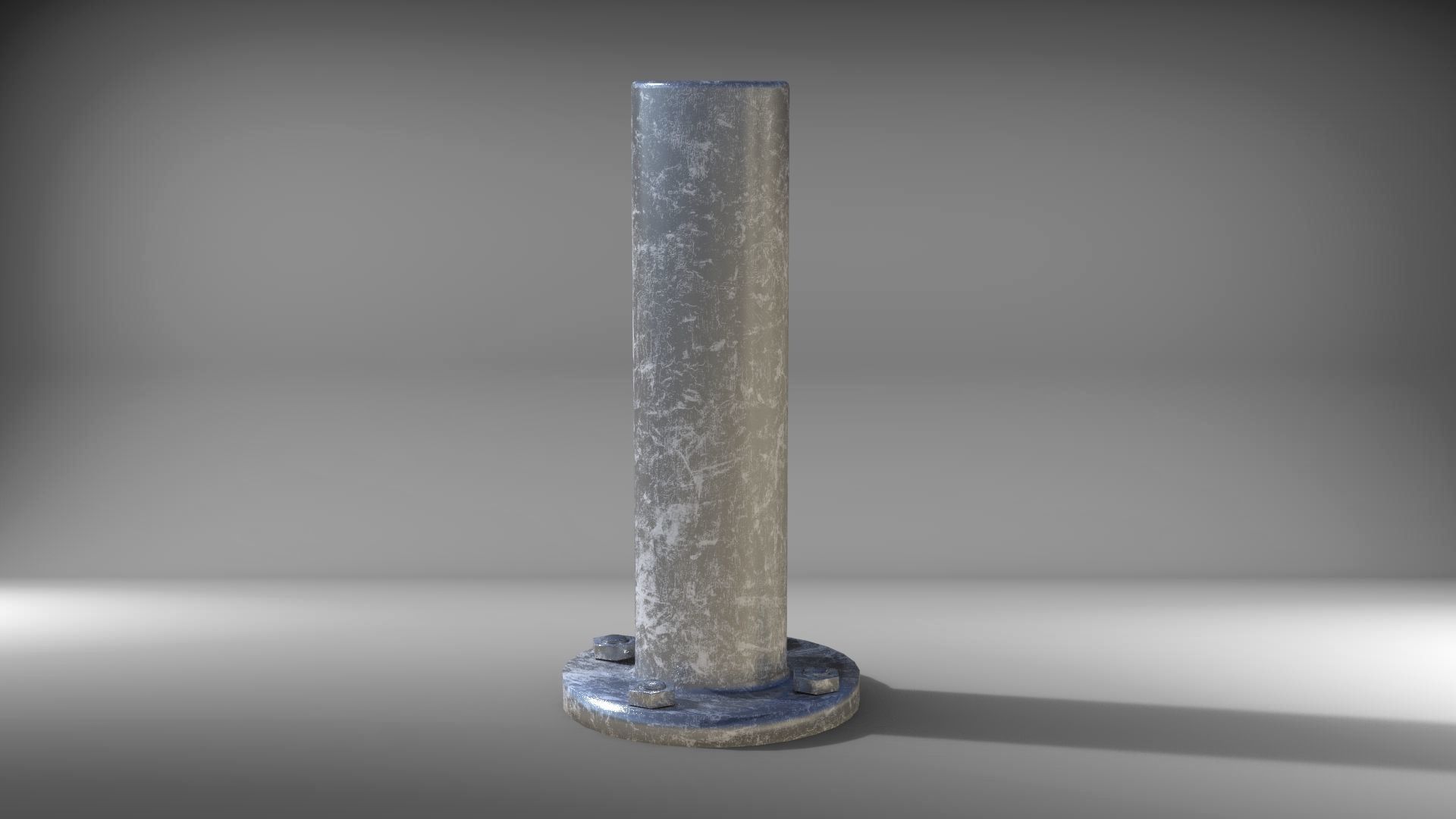 Traffic Metal Obstacle Game Ready Low-poly 3D model