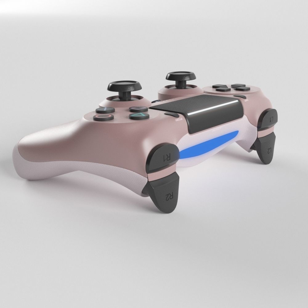 Sony PlayStation 4 DualShock Controller Rose Gold Edition 3D model