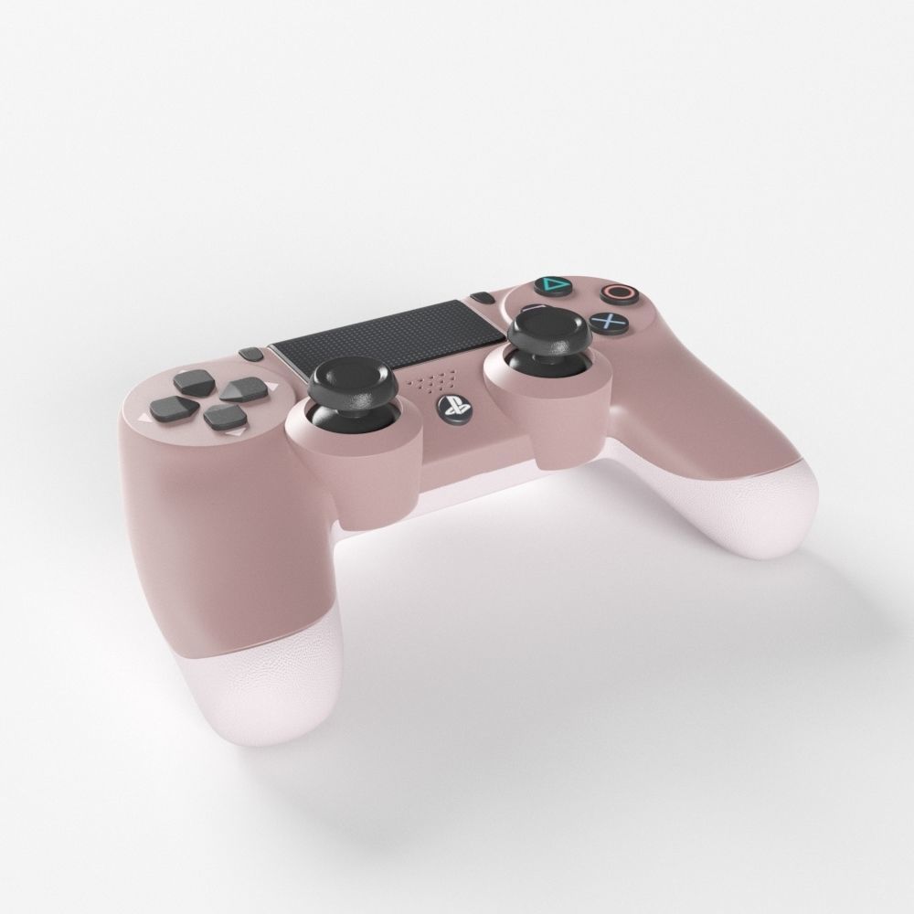 Sony PlayStation 4 DualShock Controller Rose Gold Edition 3D model