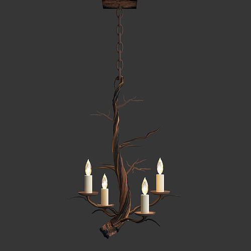 Currey Company Lighting Treetop Chandelier Small