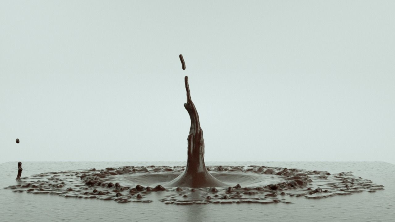 Chocolate splash and Water splash Animated