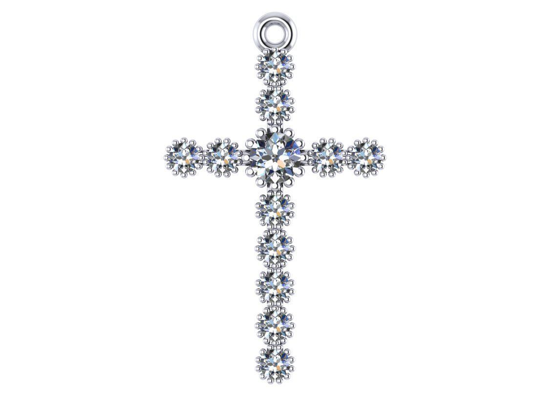 classic diamond cross 3D print model
