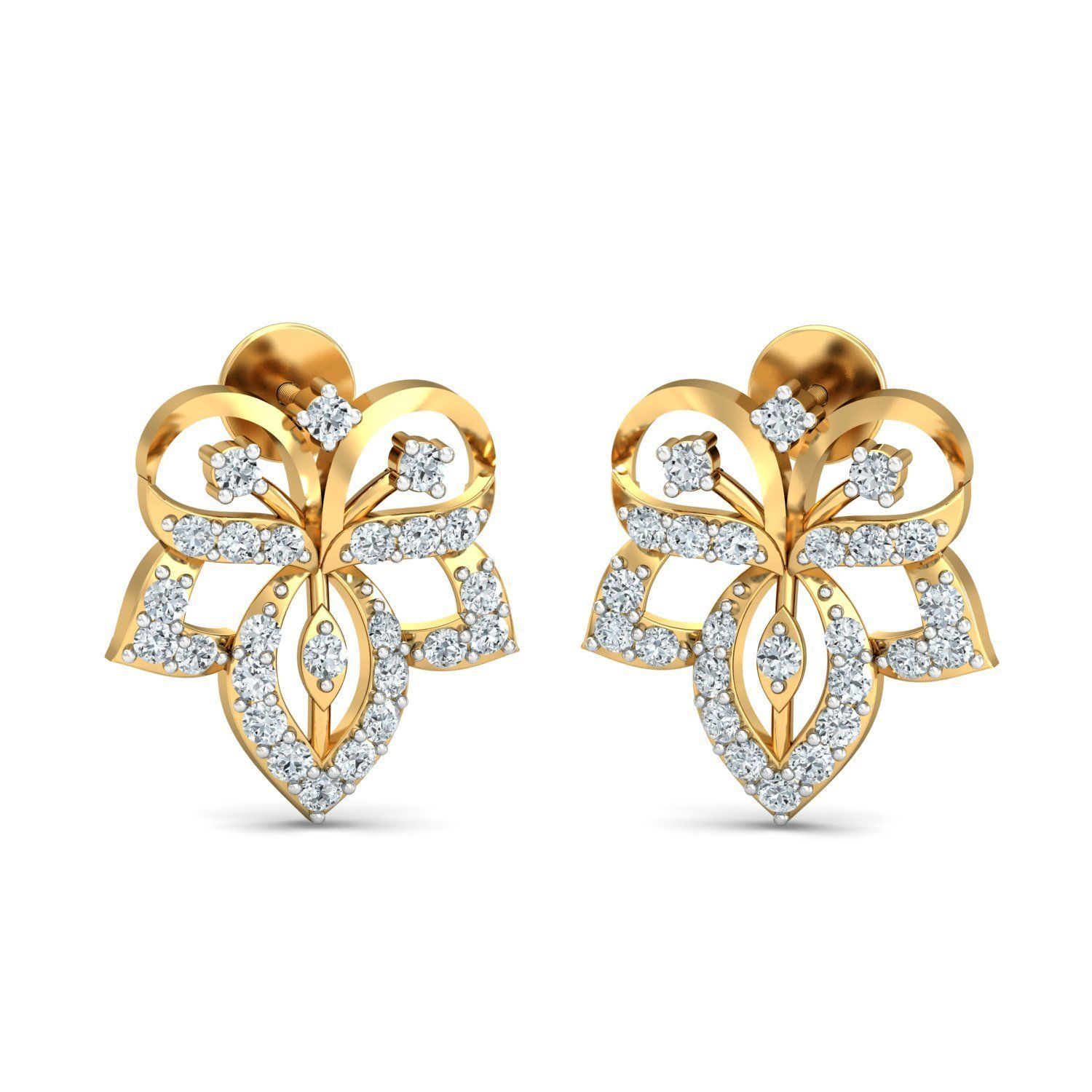 Women light earrings 3dm stl render detail 3D print model 3D print model