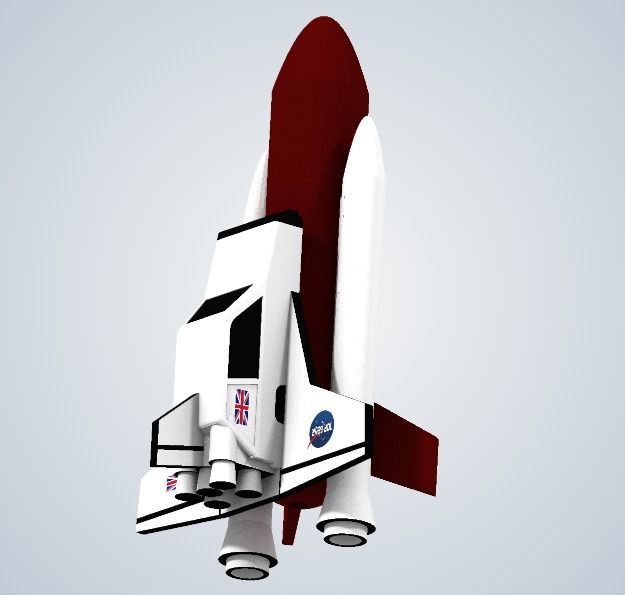3D printable model RELIANT ROBIN SPACE SHUTTLE | CGTrader