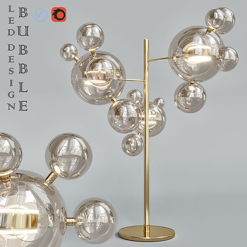 led bubble floor lamp