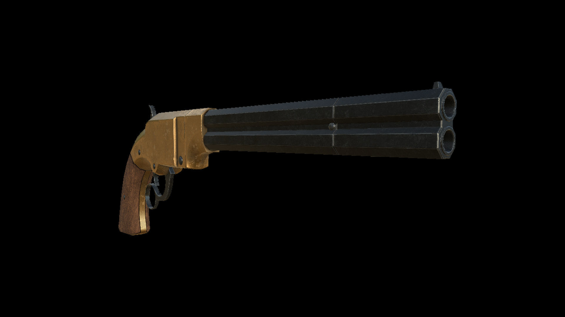 3D model Volcanic Pistol VR AR low-poly 3D model VR / AR / low-poly ...