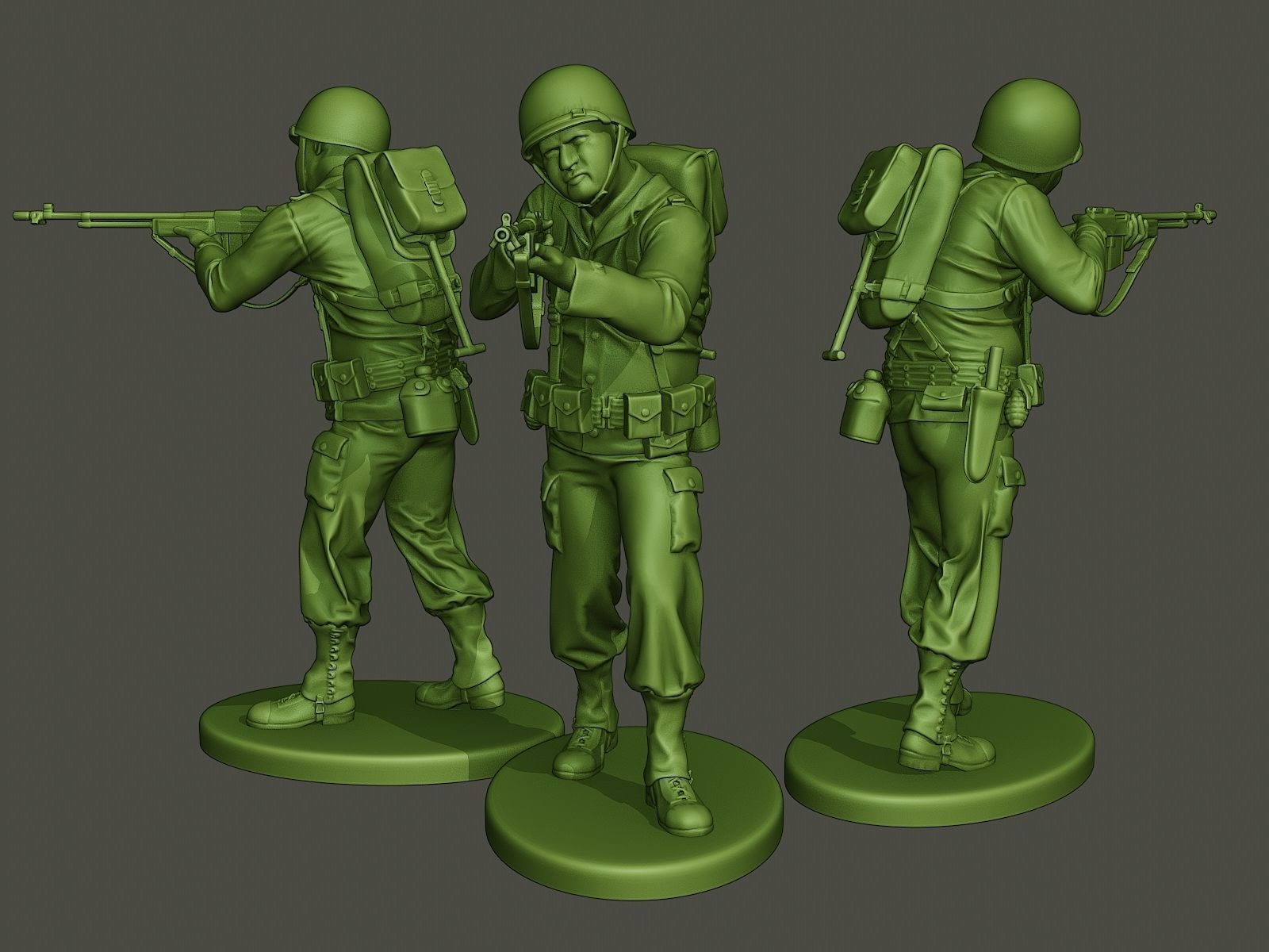 American soldiers ww2 Bundle Pack 3D model 3D printable | CGTrader