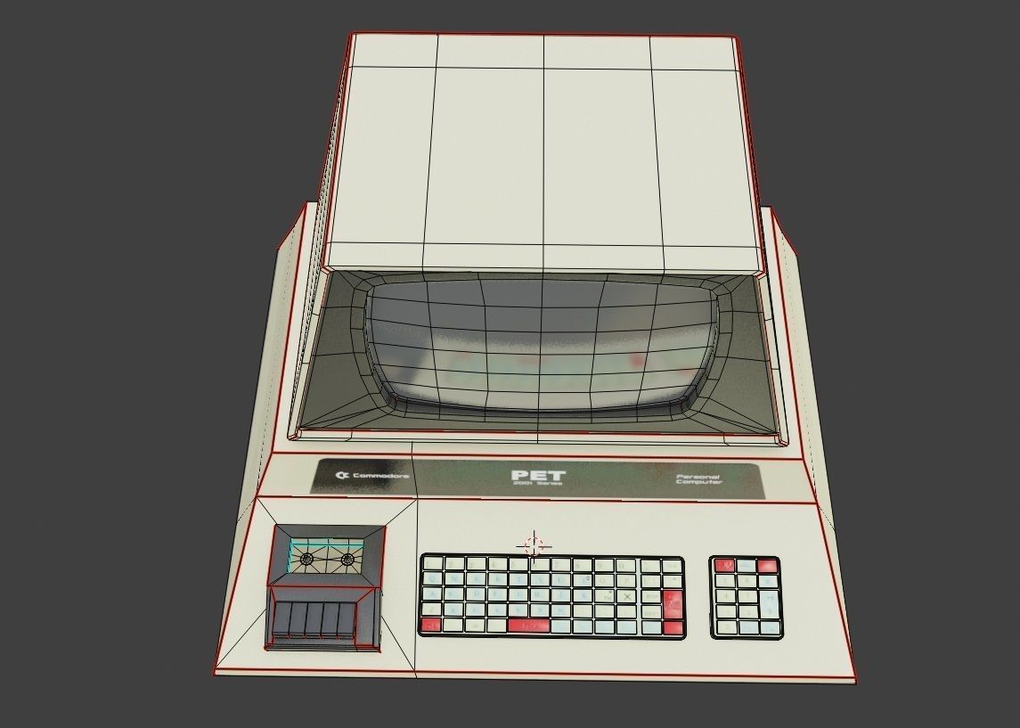 3D model Commodore PET retro desktop computer VR / AR / low-poly | CGTrader