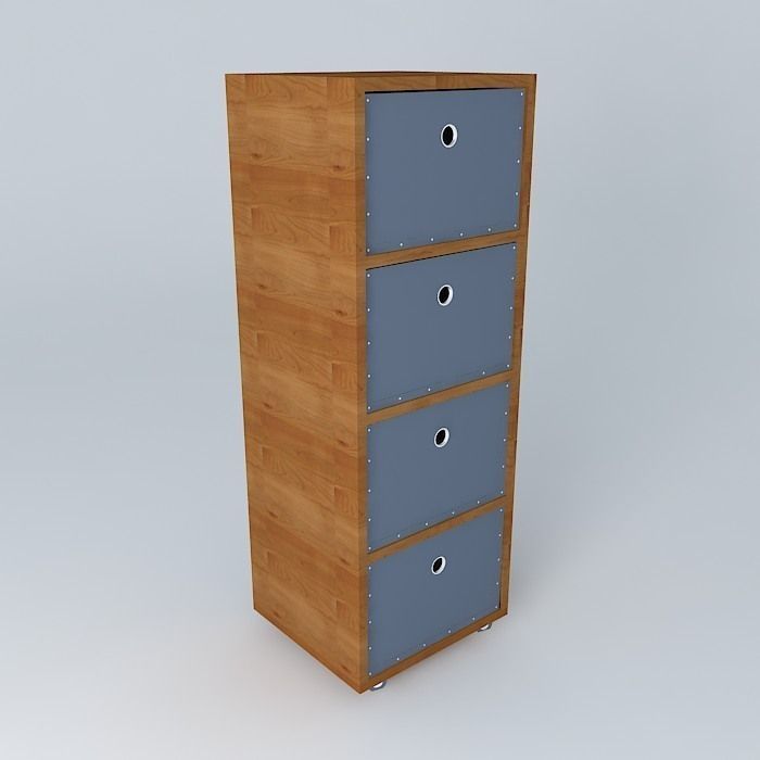 Drawers Modern Furniture Muji 3d Model Cgtrader