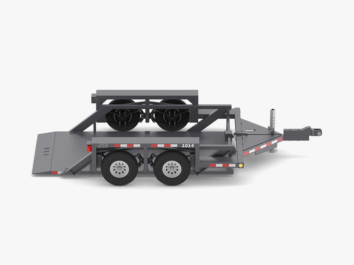 JLG 1014 Flatbed Trailer 3D CGTrader