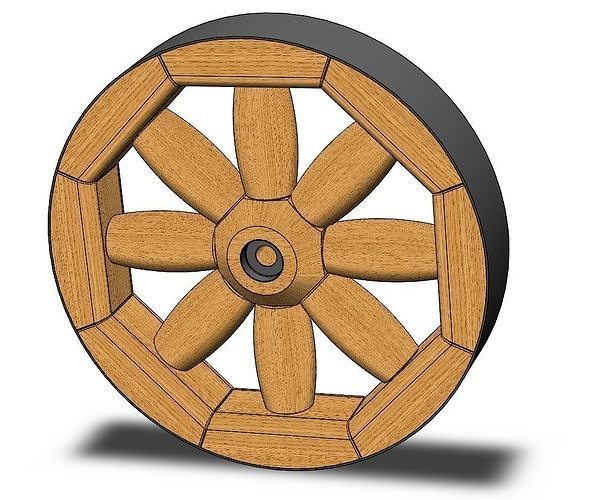 CartWheel 3D model 3D printable CGTrader