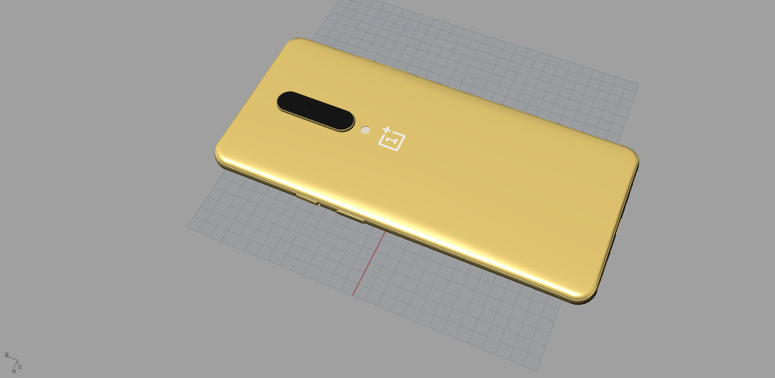 oneplus 7 pro gold 3D print model 3D model