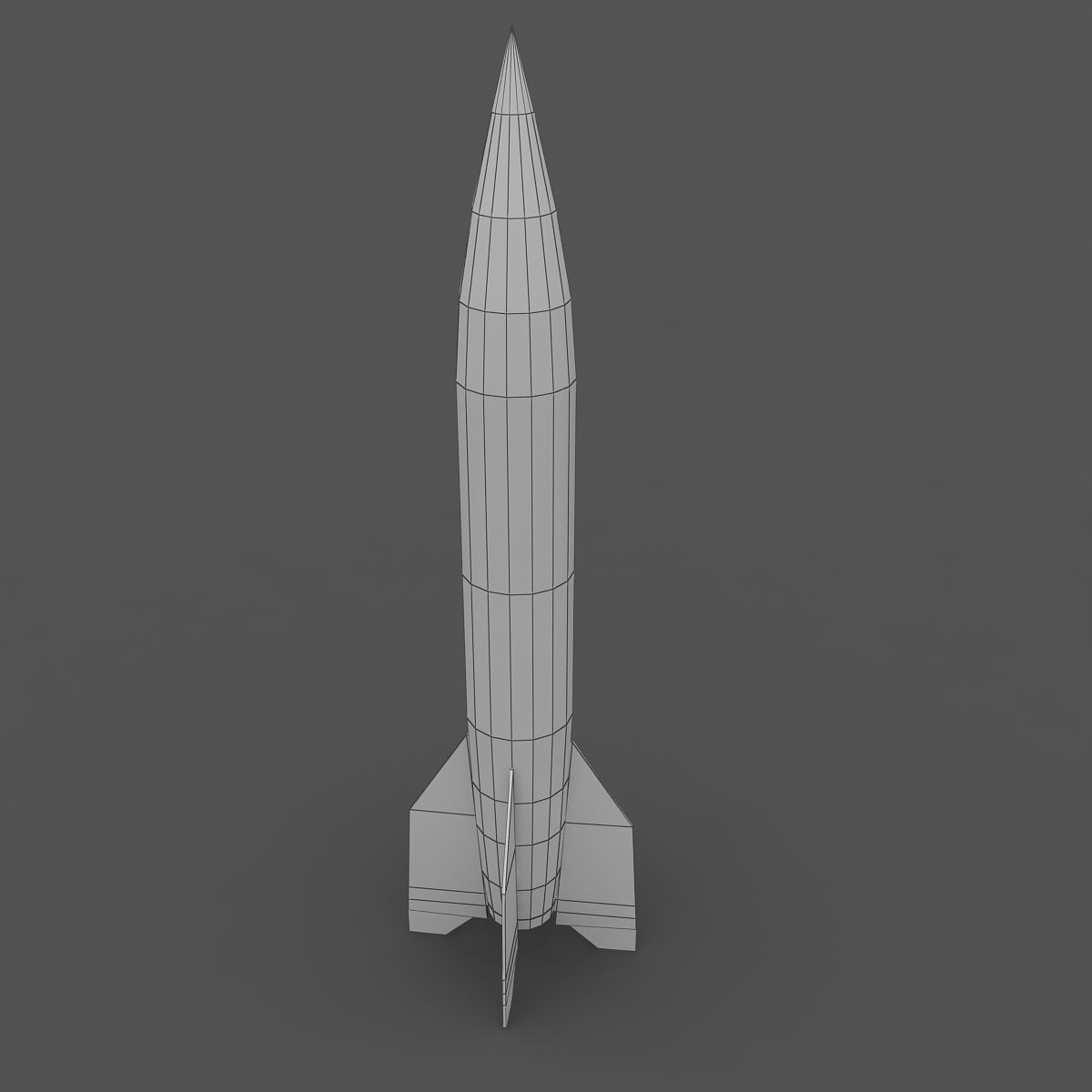 V2 Rocket Missile 3D model CGTrader