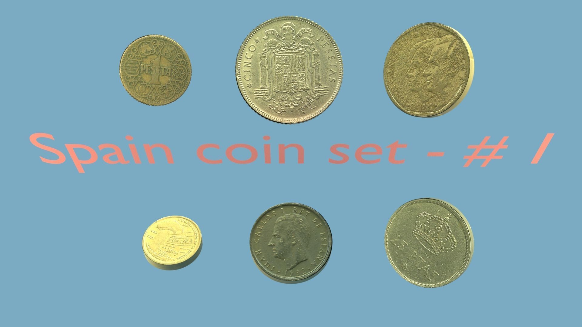 Spain coin set model - 1