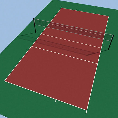 Volleyball Court 3D model CGTrader