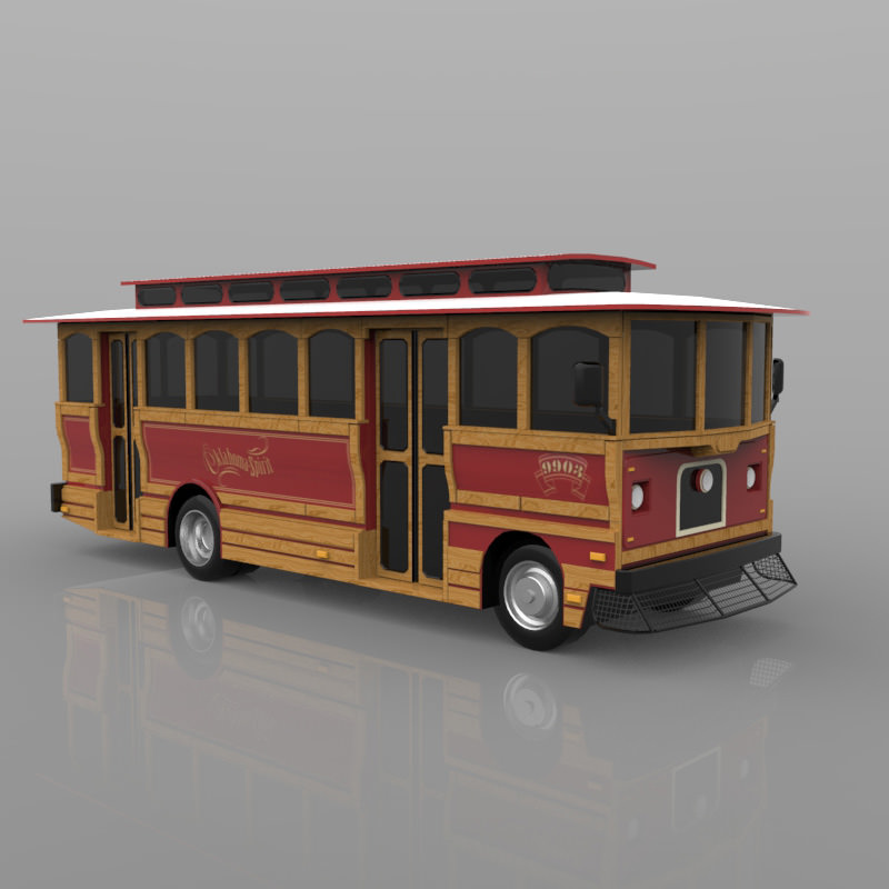 Trolley 3D Model OBJ
