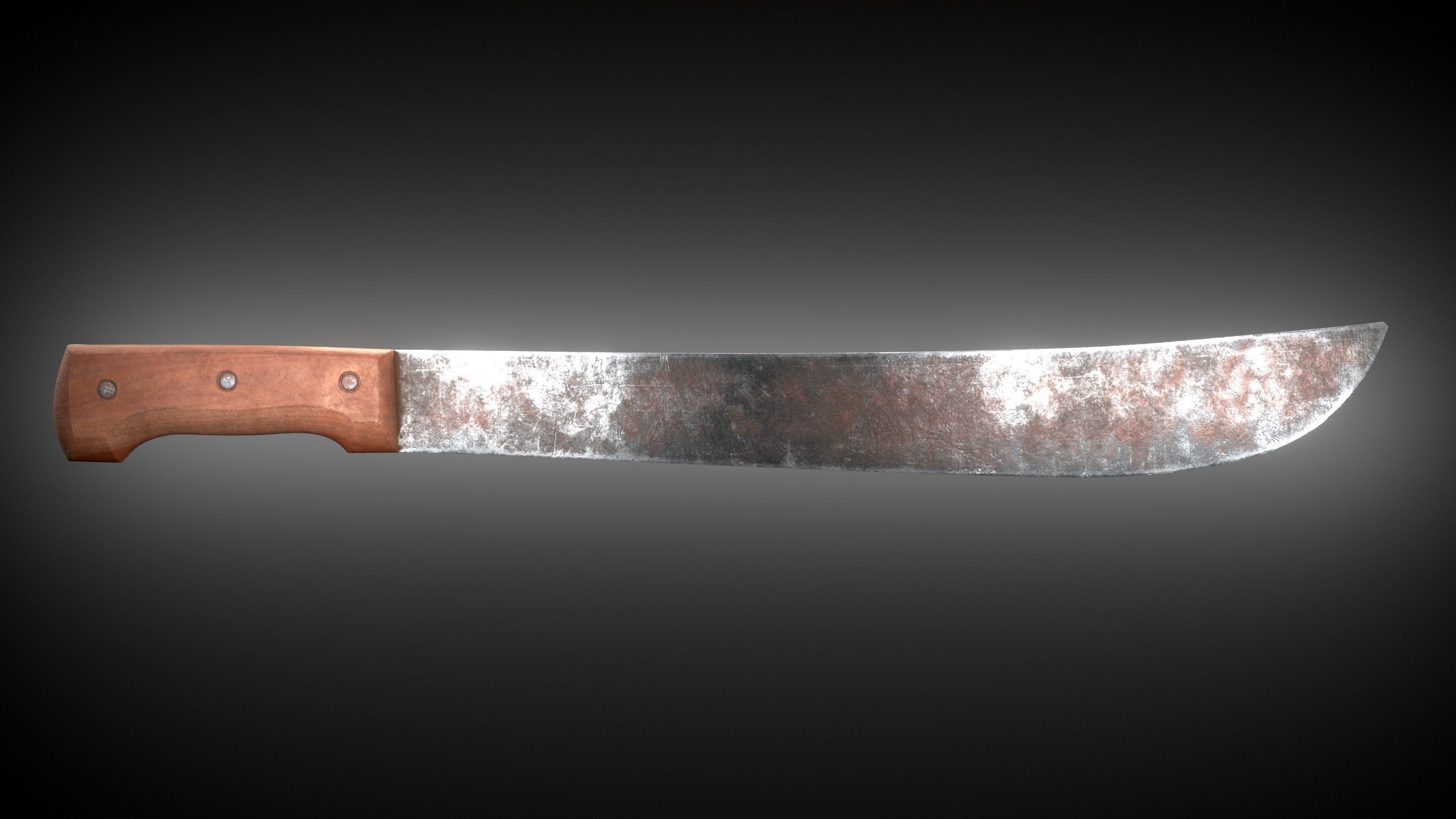 Rusty Machete 3D model CGTrader