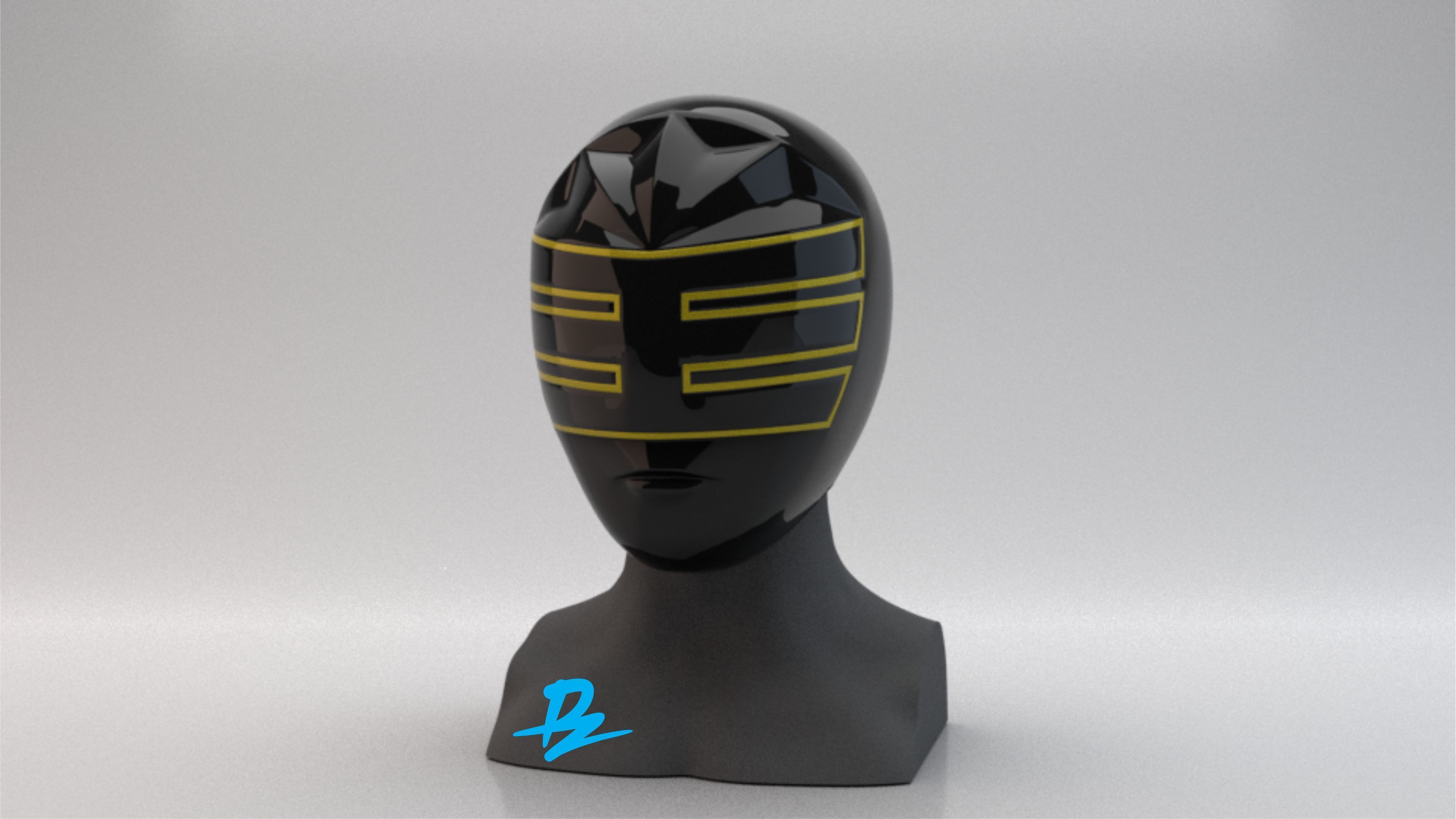 Mask Zeo Gold Ranger 3D model 3D printable | CGTrader