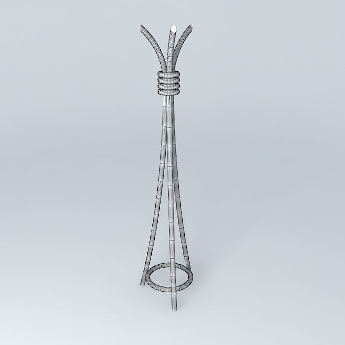Floor coat rack free 3D Model MAX OBJ 3DS FBX STL SKP ...