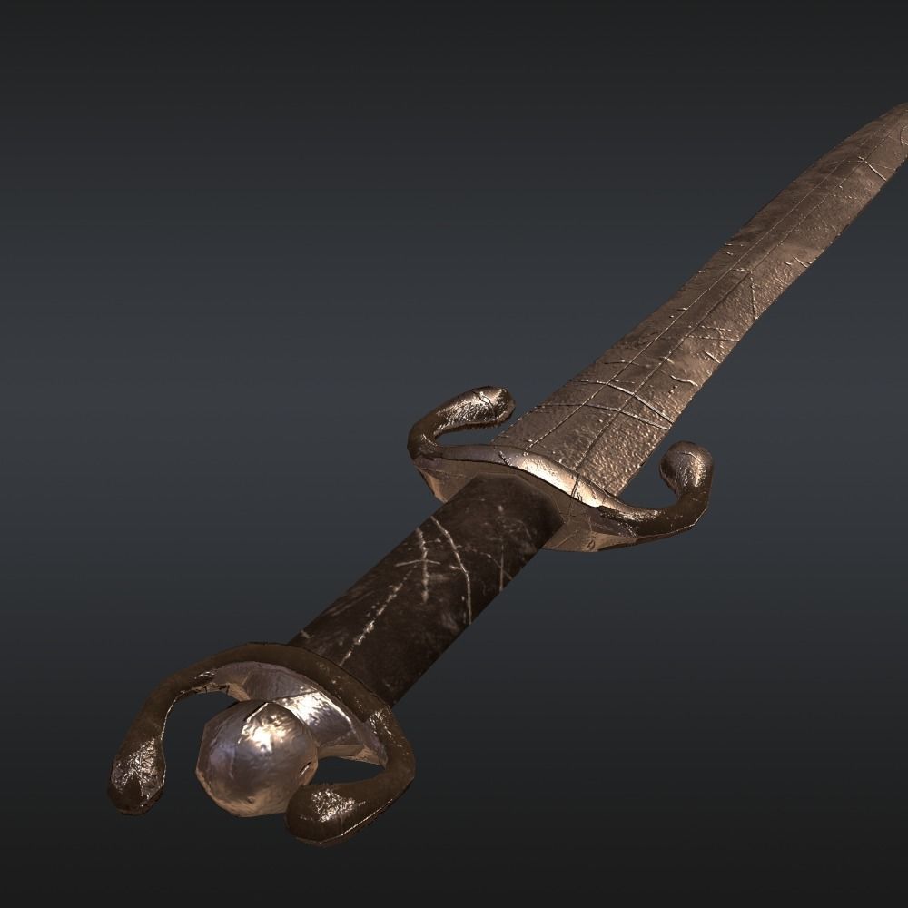 Celt Sword Free low-poly  3D model