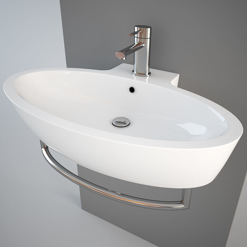 Simas LFT34 wash-basin Low-poly  3D model