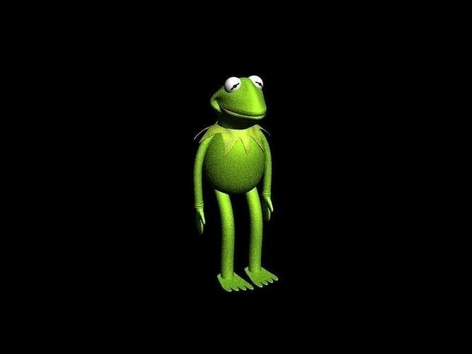 3D model Kermit frog from muppets VR / AR / lowpoly CGTrader