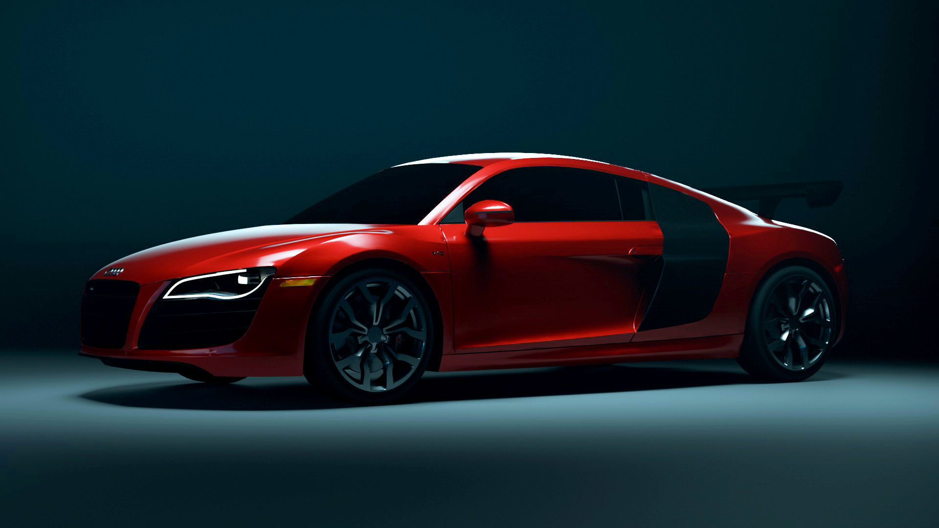 Audi R8 Low Poly game ready VR AR Low-poly  3D model