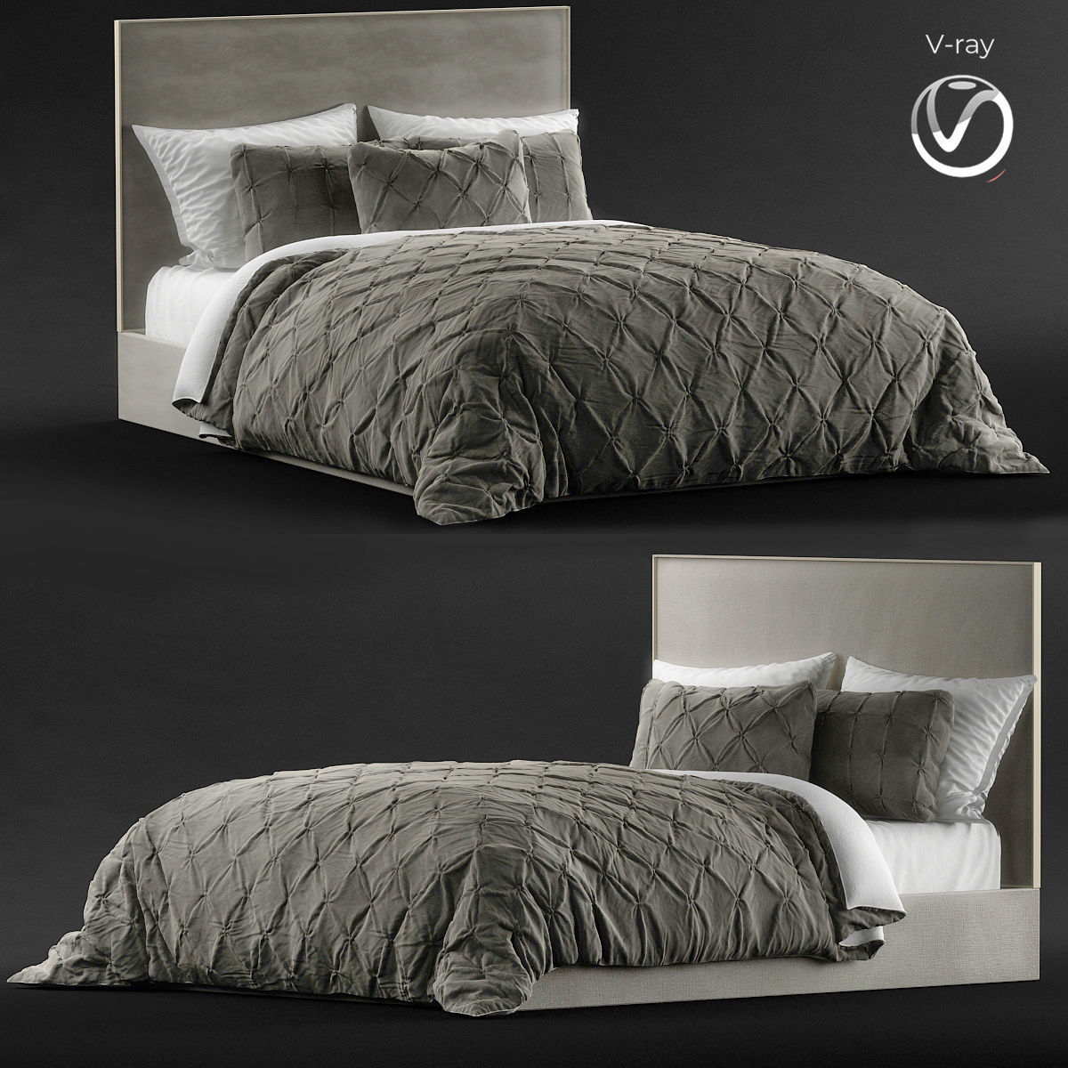 Farmhouse Bedding 3d model
