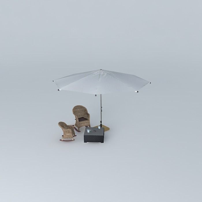 Luxury garden furniture 3D model