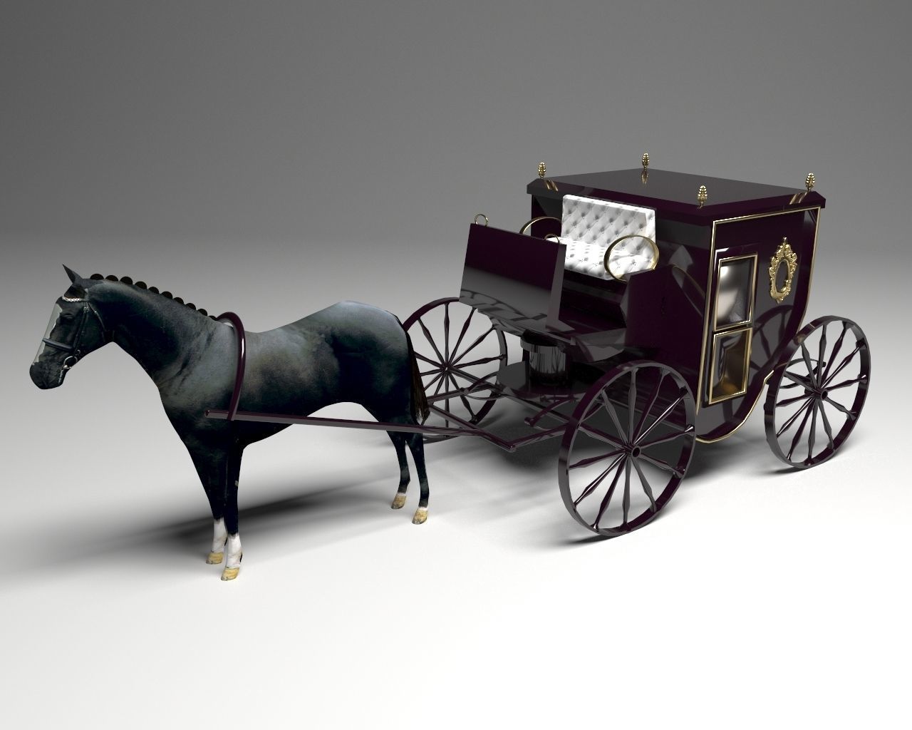 3D Deluxe Carriage CGTrader