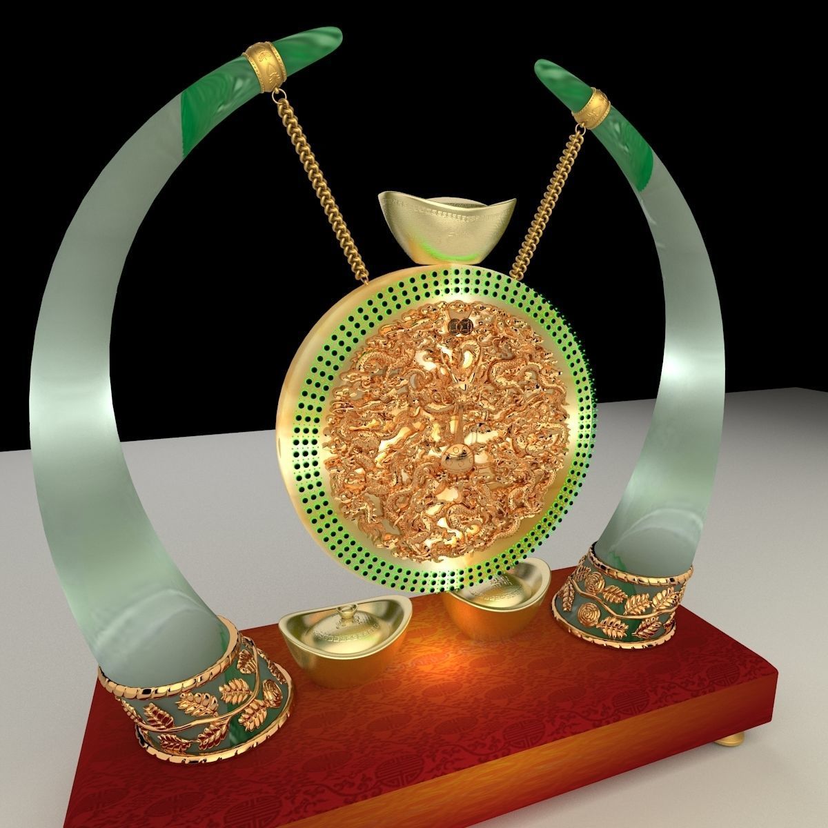 Chinese Yuanbao With Fu And Drag Carving Pattern 3d Model Cgtrader Chinese Yuanbao With Fu And Drag Carving Pattern 3d Model Cgtrader