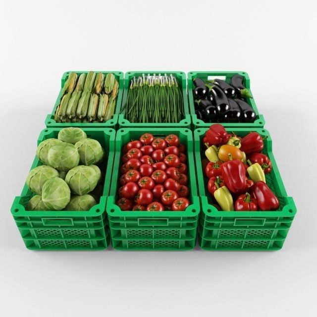 Vegetable set 3D model