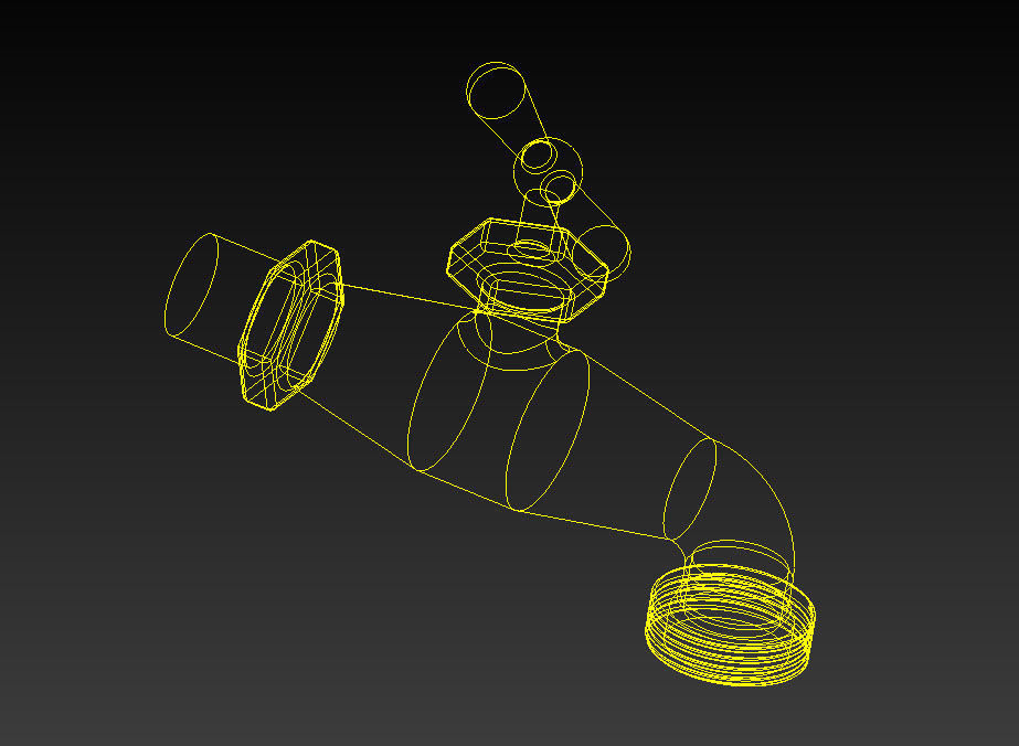 hose bib 3D model CGTrader