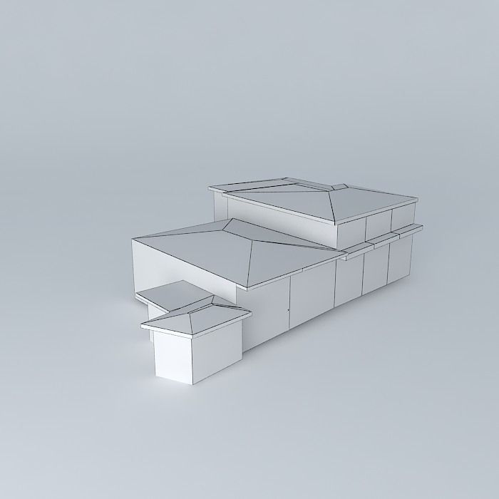 Center square building design free 3D model CGTrader