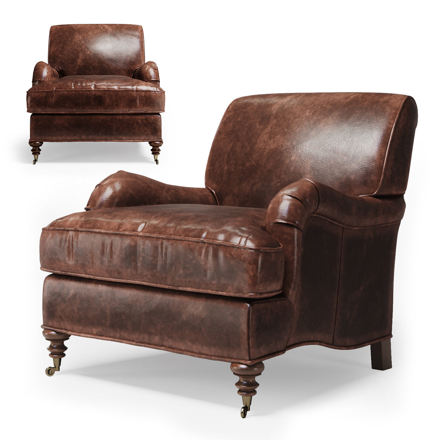 3D Restoration Hardware Barclay Armchair CGTrader