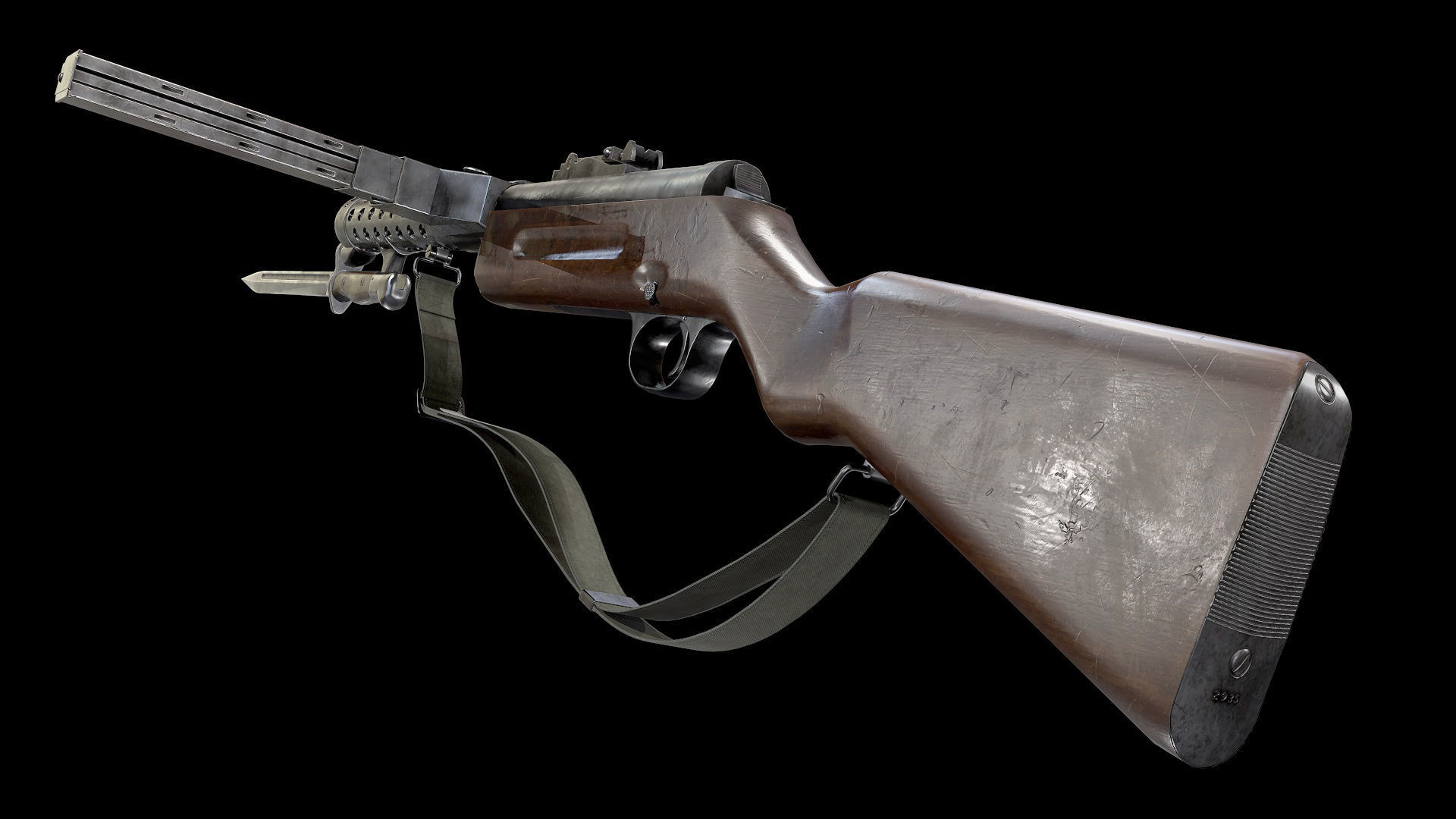 3D model Schmeisser MP-28 Rifle AAA Game Ready Weapon FPS Asset VR / AR ...