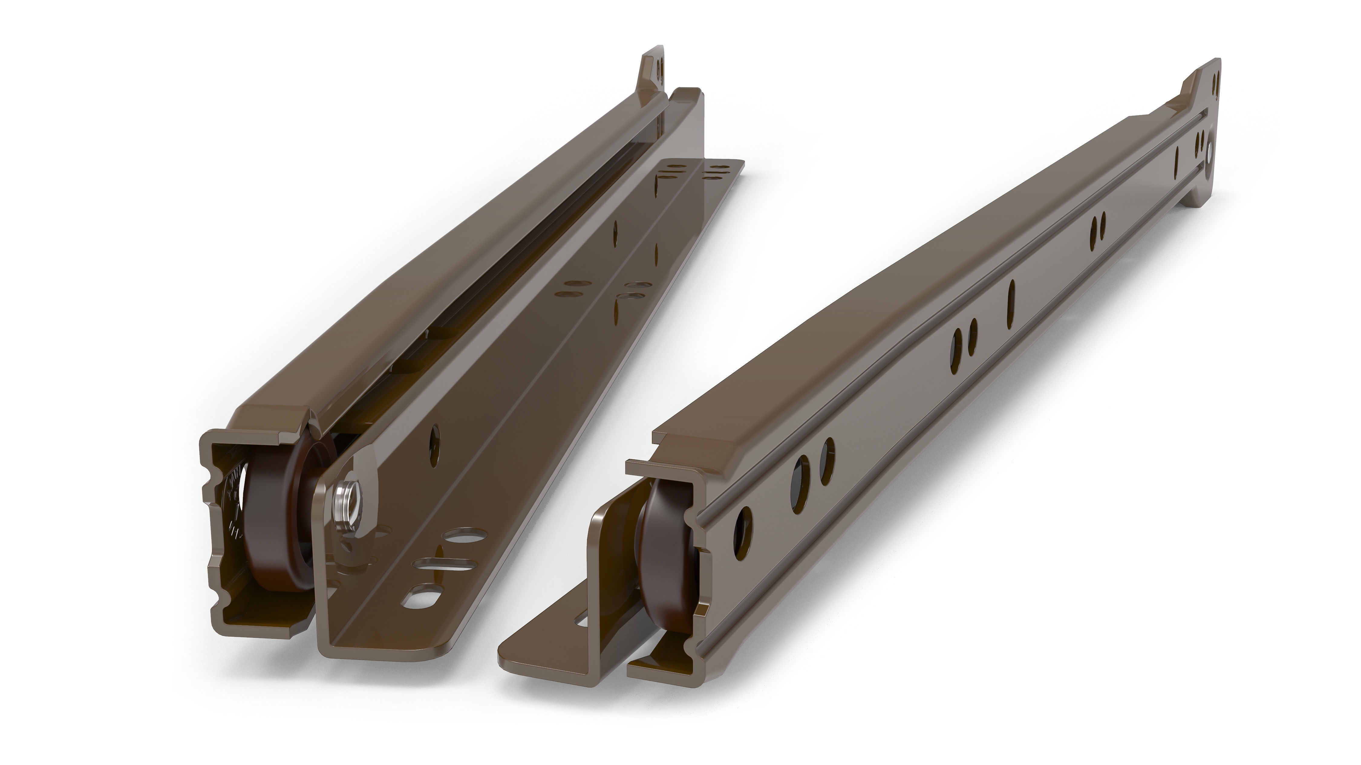 EURO Drawer Slides 35cm 3D model CGTrader