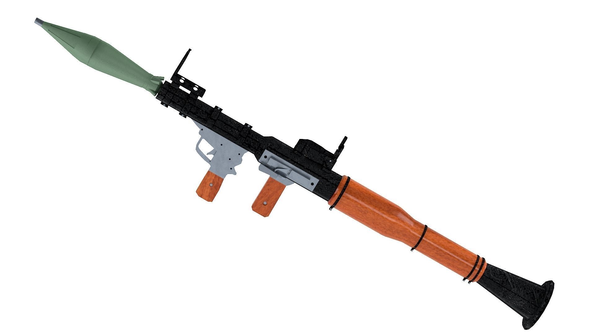 RPG7 Rocket Launcher 3D model CGTrader