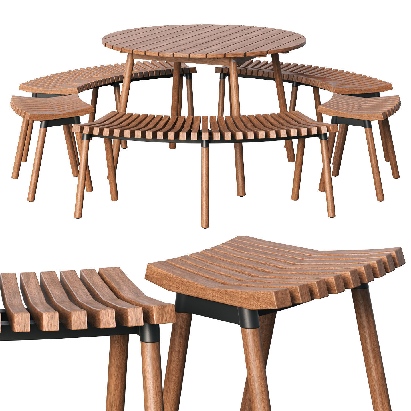 small picnic table and chairs